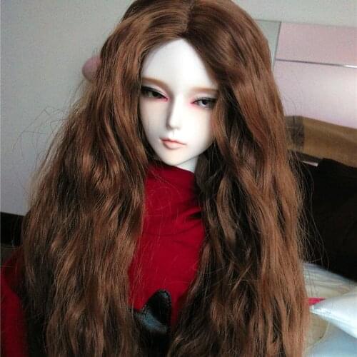 New Arrival 1/3 1/4 1/6 Bjd SD Doll Wig Wire Fashion Long Big Wavy High Temperature BJD Super Doll Hair