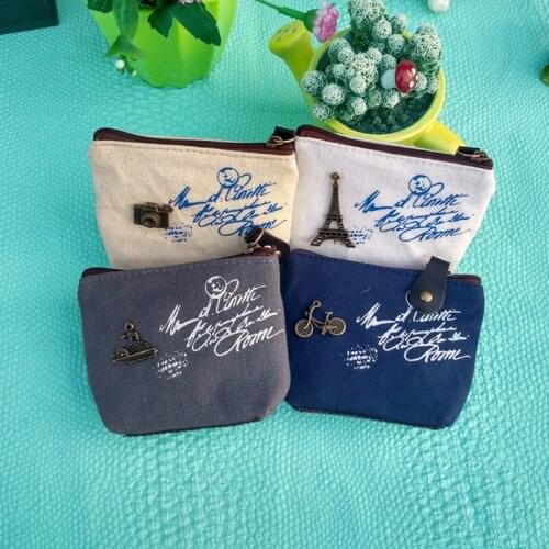 New Fashion Vintage Zipper Coin Purses Mini Wallets Cheap Bag Retro Classic Nostalgic Small Money Keys Package