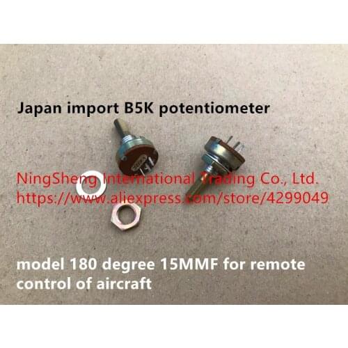 Original new 100% B5K potentiometer model 180 degree 15MMF for remote control of aircraft (SWITCH)