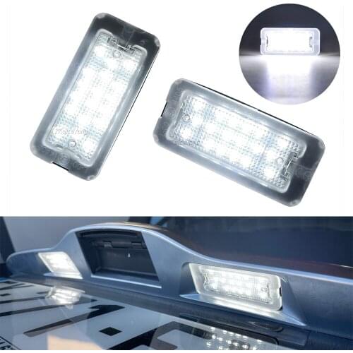 A Pair For Fiat Abarth 500 500C 595 695 S3 S4 Model 2007-2016 51800482 Canbus White LED Number License Plate Light