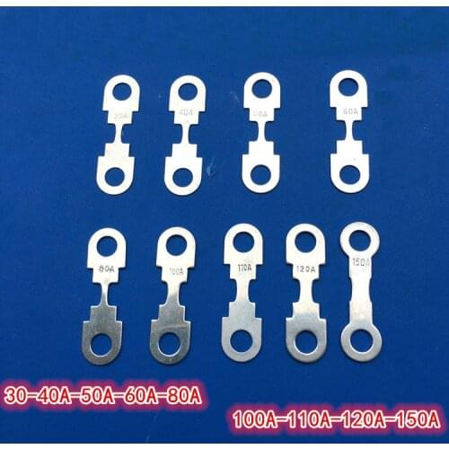 Applicable to POLO Bora Battery circuit board fuse Insurance film 30A 40A 50A 60A 80A 100A 110A 120A 150A