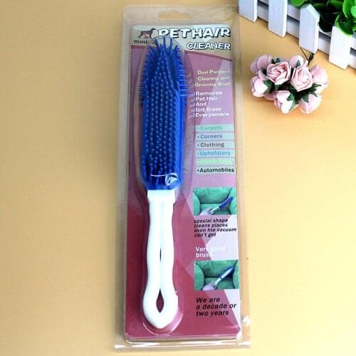 Cats and dogs pet hair cleanup Silicone suction hair tools Removal brush Easy to clean up animals hairs