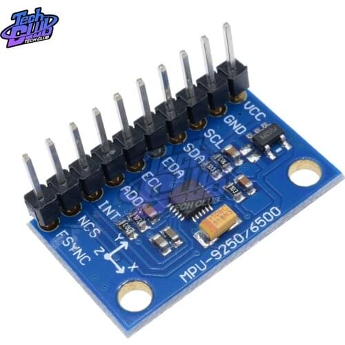 SPI/IIC GY-9250 MPU 9250 MPU-9250 9-Axis Attitude Gyro Accelerator Magnetometer Sensor Module MPU9250 3-5V