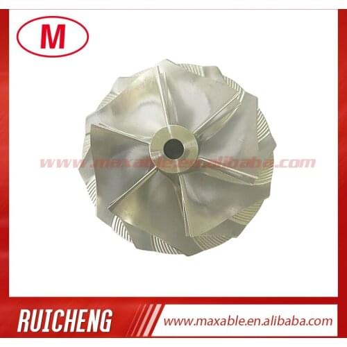 T04E 442476-0014 56.48/74.99 mm 6+6 blades high performance turbocharger billet/milling/aluminum 2618 compressor wheel
