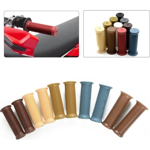 Universal Aluminum None-Slip Rubber Motorcycle Handlebars 22MM 7/8'' Handle Bar Motorcycle Hand Grips For Motorbike Scooter