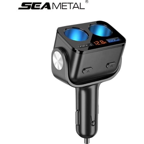 Car Cigarette Lighter Socket USB Dual Auto QC3.0 Quick Charger 12V Car Lighter Socket Splitter for Phone USB Fast Charge Adapter