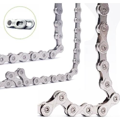 Bicycle Accessories Mountain Bike Chain 9 10 11 Speed Mountain Bike 116 Link Hollow Chain For Mountain Road Bike Ultralight Ligh