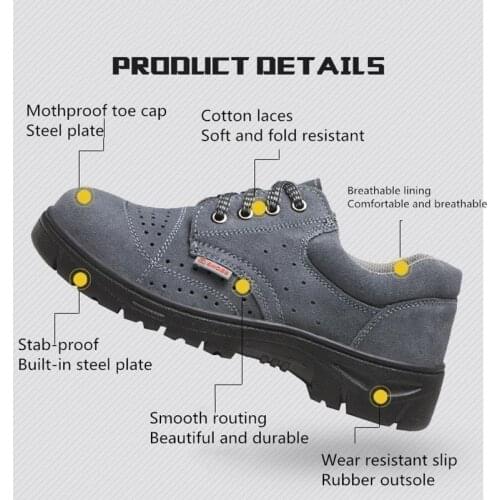 Explosion insurance shoes mens anti-smashing anti-piercing summer lightweight breathable wear safety protective welding work sh