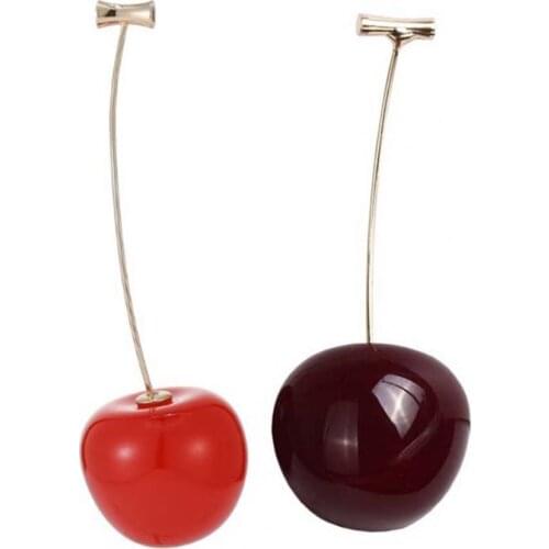 Women Earrings Sweet Cherry Shape Alloy Exquisite Jacket Ear Dangle Banquet Decor Accessories Fashion Jewelry Dangle Earrings