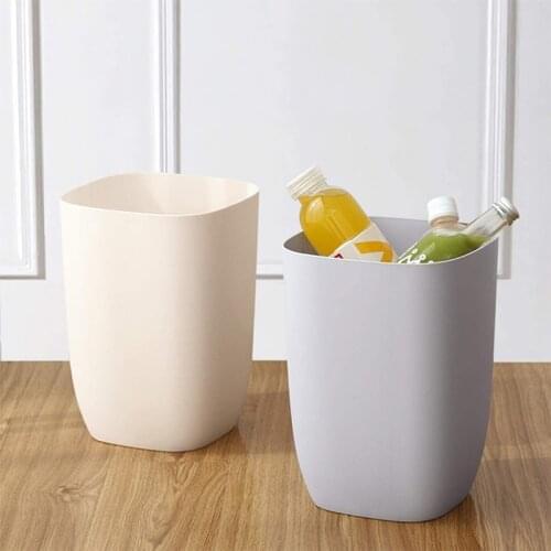 1Pc 10L Practical Household Plastic Trash Can Living Room Bedroom Storage Bucket Kitchen Toilet Waste Bin