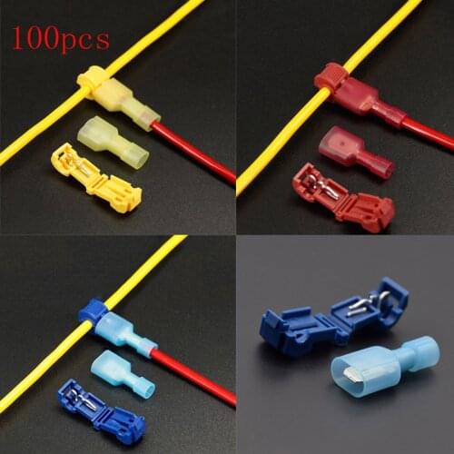20pcs/10sets Wire Cable Connectors Terminals Crimp Scotch Lock Quick Splice Electrical Car Audio 22-10AWG 0.5mm-6mm Kit Tool Set