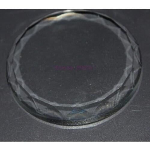 200pcs Round Shape Crystal Glass Pad Eyelash Glue Holder Clear Eyelashes Extension Tool Practical Lash Holder hot