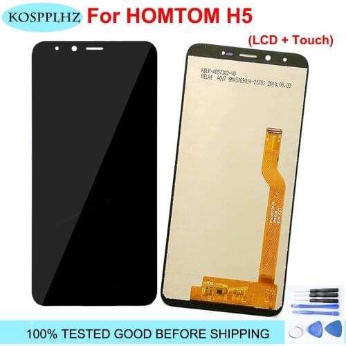 5.7 Inch Screen For Homtom H5 LCD Dispaly & Touch Screen Digitizer Assembly Repalcement 100% Guarantee work For HomTom H 5 Part