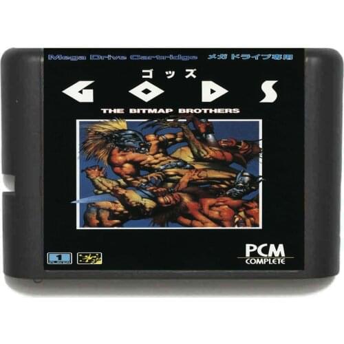 Gods The Bitmap Brothers 16 bit MD Game Card For Sega Mega Drive For Genesis