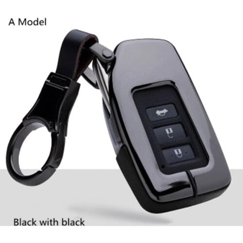 Alloy leather Keychain Cover Shell Holder Case For Lexus 2018 UX260 200 ES300h ES350 ES200 ES260 LS350 LS500h Car-Styling