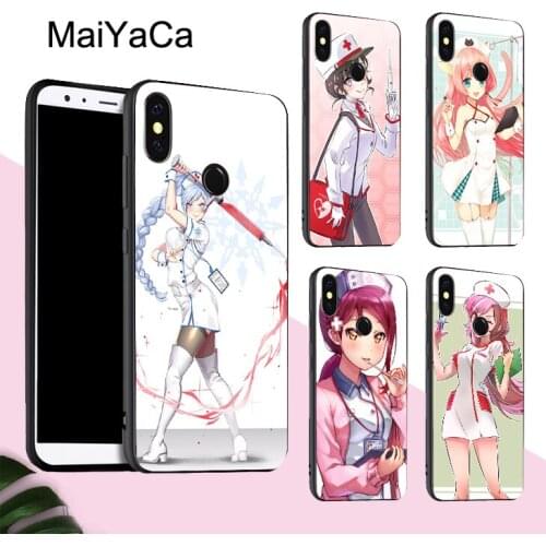 MaiYaCa The Neko Nurse Cute Comics Girl Case For Redmi Note 9 8 Pro 7 8T 9S 9C For POCO X3 F1 Funda For Mi 9 9T Pro Note 10 Lite