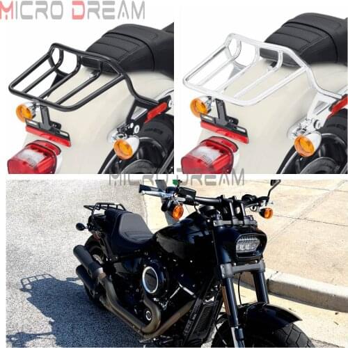 For Harley Softail Fat Bob 2018-later FXFB FXFBS Steel Holdfast Two Up Luggage Rack Motorcycle Luggage Carrier Bracket 50300132