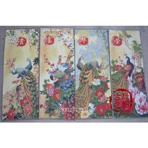 Chinese Boutique collection Thangka embroidery Peacock diagram
