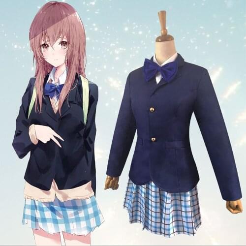 HISTOYE Cosplay Costume The Animated Movie Movie Voice Shape Costume Nishimiya Shouko for Women Halloween Costume Party