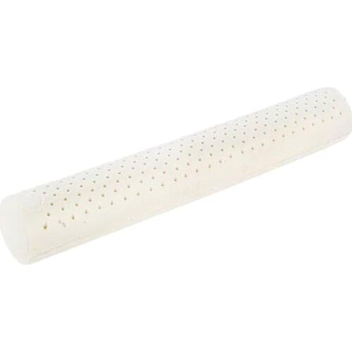 Natural Latex Pillow Cylindrical Cervical Design Spine Support Lumbar Waist Cushion for Neck Pain Sleeping