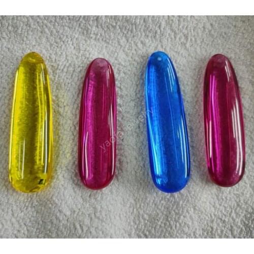 With Holes High Hardness 9.0 Loose Sythetic Lab Created Ruby Blue Pink Rose Red Corundum Stone Big Pendant Necklace Jewelry