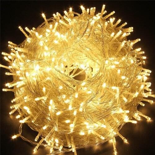 50/100/200/300/500M Christmas Fairy Garland Light Christmas Festoon Twinkle String Light For Wedding Holiday Romantic Party