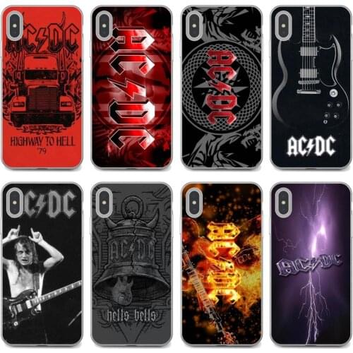 Silicone Case For Xiaomi poco X3 nfc F2 Pro M3 Mi 5X 6X Max Mix 1 2 2S 3 Mi5 Mi6 Mi3 Mi4 Music-Band-ACDC-AC-DC-Malcolm-Angus