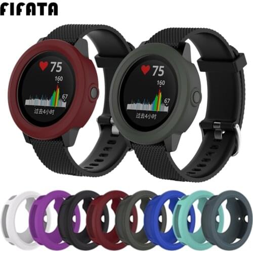 FIFATA Silicone Cover For Garmin Vivoactive 3 Samrt Watch Case Soft TPU Protective Shell For Garmin Vivoactive3 Protector Frame