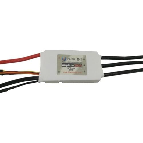 Flier 12S 200A HV speed brushless esc with program box for rc Airplane/ UAV and so on