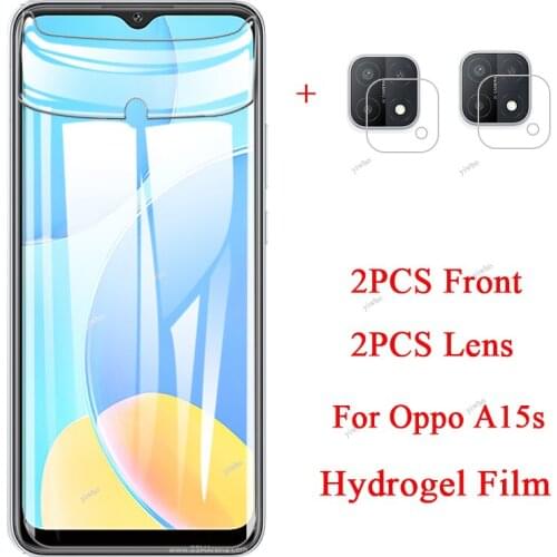Camera lens glass for oppo a15s a 15s oppoa15s 2020 6.52'' smartphone screen protectors Hydrogel Film protective toughened film