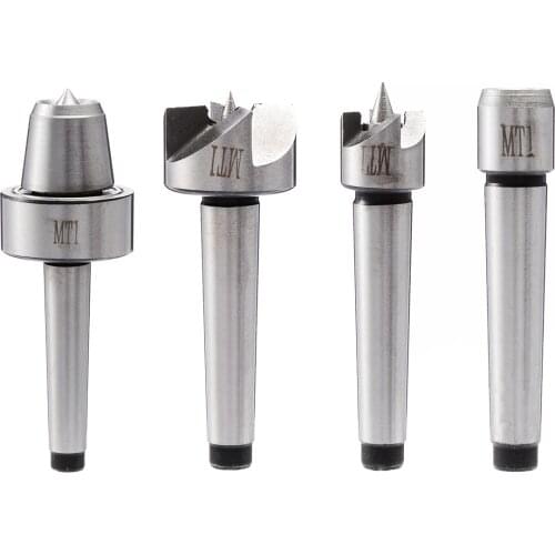 MT#1 Lathe Center Set Wood Metalworking Lathe Center Tool Set Spur Driver Spur Center Cupped Dead Center Liver Center
