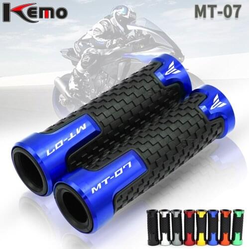 For YAMAHA MT-07 MT07 MT 07 7/8" 22mm Universal Motorcycle Accessories CNC Aluminum Handlebar Hand Grips Handle Bar End Grip
