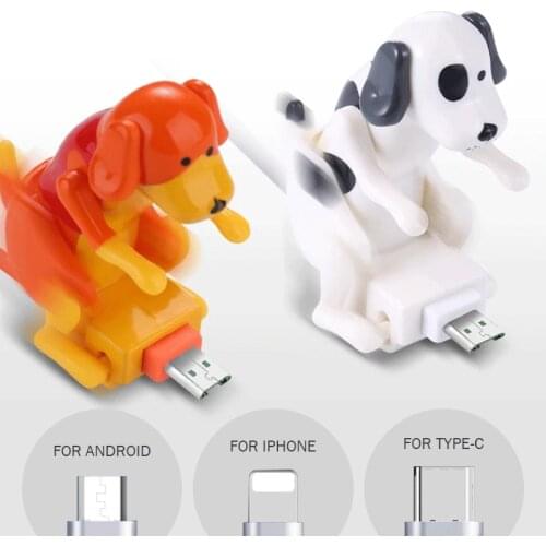 Funny Humping Dog Fast Charger Cable Charging Line Cute Fast Charging Power Date Cable USB Mobile Phones Charger Dog