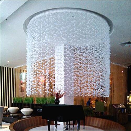 Partition crystal bead curtain finished product entranceway curtain decoration curtain feather bead curtain