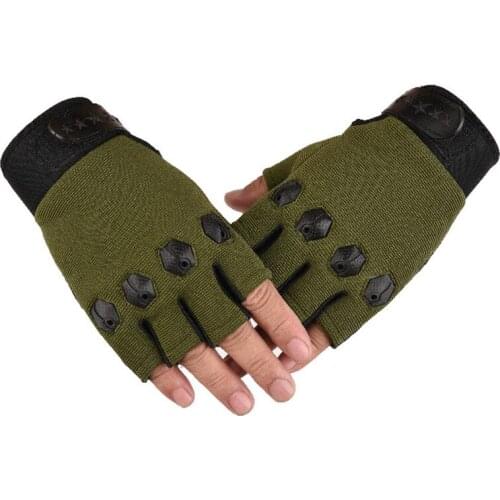 1 Pair Men Tactical Sports Fitness Weight Lifting Gym Gloves Training Fitness bodybuilding Workout Wrist Wrap Exercise Glove