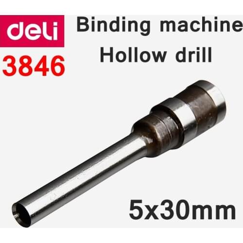 1PCS Deli 3846 Revit binding machine hollow drill hollow bit 5x30mm binding machine suppliers hole driller