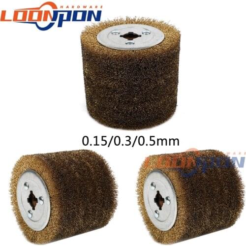 0.15/0.3/0.5mm Deburring Abrasive Stainless Steel Wire Round Brush Polishing Grinding Buffer Wheel 1pc