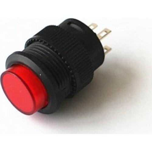 2pcs R16-503AD Self-locking ON/OFF LED Light Latching Push Button Switch 4 PIN DIP circular 16MM 3A/250V