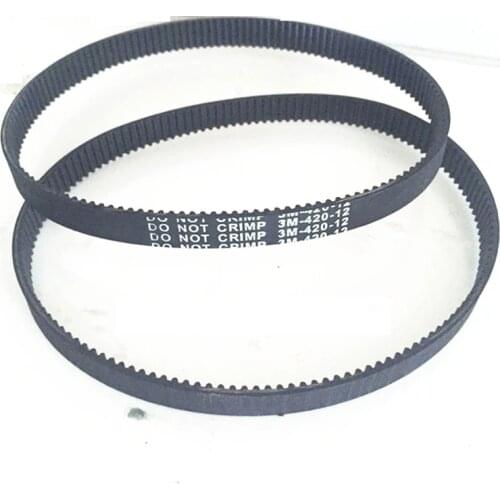 2Pcs Replacement Drive Belt HTD3M-420-12 3M420 For Electric Scooter E Bike 3M 420 12