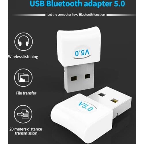 2 in 1 USB Bluetooth 5.0 Adapter for Phone PC Computer Desktop Mouse Keyboard USB Wireless Notebook Audio Receiver Transmitter