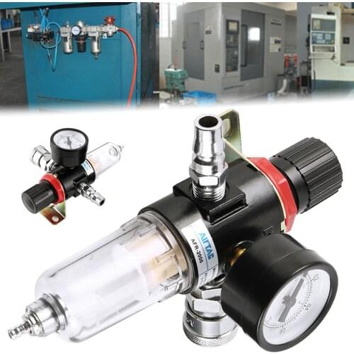AFR-2000 1/4 Pneumatic Filters Air Compressor Moisture Separator Pressure Regulator Oil Water Separators Unit Pressure Gauge