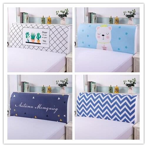Nordic Bed Head Cover Soft Packed Bed Cover Dust Cover Full Enclosed Elastic Dust-proof Bed Head Cover/ Protective Cover