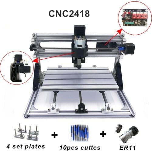 Cnc 2418 with ER11,cnc engraving machine,Pcb Milling Machine,Wood Carving machine,mini cnc router,cnc2418, best Advanced toys