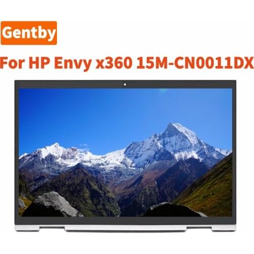 15.6 Inch FHD IPS LCD Display Touch Screen Digitizer Assembly Silver Bezel With Controlboard for HP Envy x360 15-CN 15m-CN0000