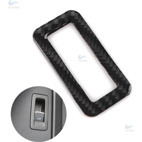 For VW Touareg 2011 2012 2013 2014 2015 2016 2017 2018 Car Accessories Interior Rear Trunk Switch Frame Cover Carbon Fiber Decor