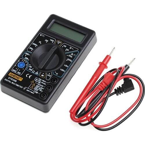 DT-830B Multimeter LCD Auto Range Digital Voltmeter Ohmmeter Volt Tester Y98E