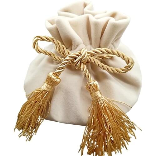 Kawaii 12x17cm velvet gift pouches with string drawstring bags gift bag for jewelry wedding things party bead container storage