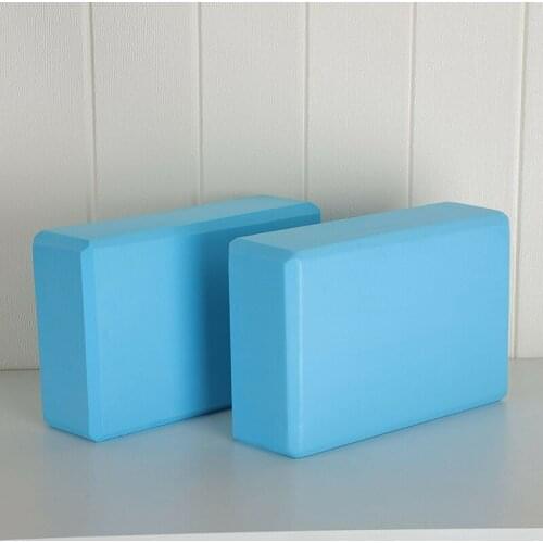 2Pcs Body Shaping Yoga Blocks Bricks Fitness Yoga Bolster Pillow Cushion EVA Foam Stretching Exercise Workout Random Colors