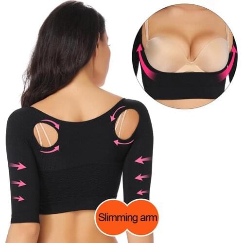 Women Arm Shaper Back Shoulder Corrector Humpback Posture Corrector Arm Control Shapewear Arm Fat Burner Slimming Underwear