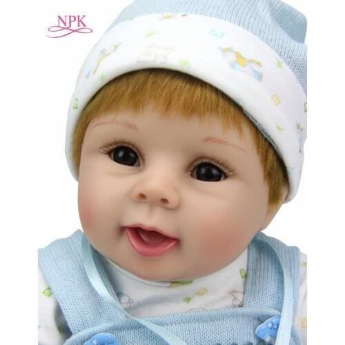 NPK 22" Silicone Reborn Baby Dolls Sleeping Babies Real Vinyl Belly 55cm Bonecas reborn Toys For Girls bebes dolls house toys